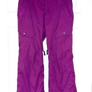 BURTON Youth Waterproof Pink Snow Ski Adj-Waist SNOWBOARD PANTS Size M (10/12)